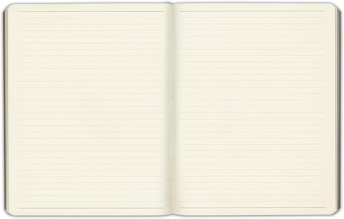 Gallery Leather Journal Notebook - 192 Pages, Softcover, For Men and Women, For Writing, Work & Travel, Handcrafted - Camden Violet - 9.75 x 7.5, Large Lined