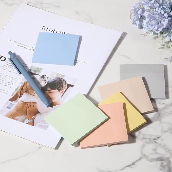 Mr. Pen- Sticky Notes, 3"x3", 12 Pads, 600 Sheets, Colorful | Sticky Notes Bulk, Self-Stick Note Pads, Perfect for Office, School, Home, Study & Organization