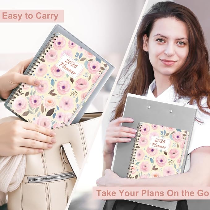 2026 Planner, Weekly and Monthly Calendar Planner Agenda, Jan 2026 - Dec 2026, Planning Academic Book, Office Desk Accessories and School Supplies - A5 (6.3'' x 8.5'')