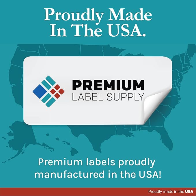 Premium Label Supply White Sticker Address Labels – 3" x 1" – Laser/Inkjet Compatible – (18 per Sheet), 1000 Sheets – 18,000 Total Adhesive Labels