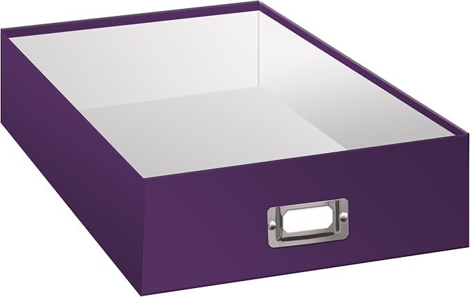 Pioneer Photo Albums OB-12S Bright Purple Storage Box 14.75 x 13 x 3.75 inch