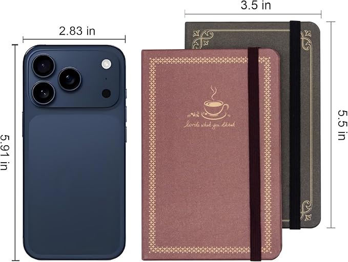 WETLOTE European Vintage Pattern Notebook - Made of sustainable and excellent quality paper,gold fabric and simple patterns, suitable for office, school and many other occasions(Black+Red/A6)