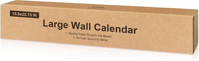 SUNEE Wall Calendar 2026 Large 22.75"x15.5", 21 Month (Ends June 2027), Vertical Extra Large Monthly Calendar 2026 for Wall, Cute