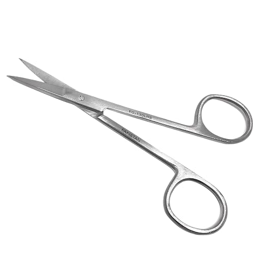 Cynamed Iris Micro Dissecting Precision Lab Scissors, Fine Point Straight - Perfect for Doctors, Nurses, EMS, Students, Education & Training and More (Pack of 3)