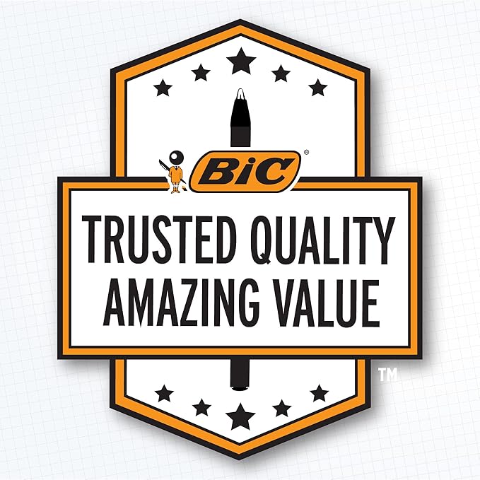 BIC Cristal Xtra Bold Ballpoint Pens, Bold Point (1.6 mm), School Supplies for Color-Coded Notes, 24-Count Pack in Assorted Colors