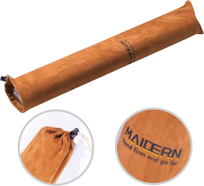 MAIDERN 40” x 24” Leather Desk Pad, Reversible Large Desk Mat, Cork & Leather Large Mouse pad for Desk, Waterproof Computer Desk Pad for Gaming Home Office (Brown)
