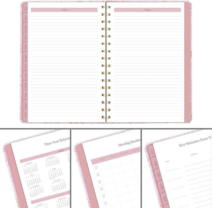 Cambridge Planner 2026-2027 Weekly & Monthly Academic 12-Month July-June, 5-1/2" x 8-1/2", Pen+Pillar, Sketched Floral (PP25-200A)