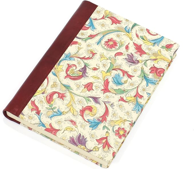 Florentia Hardcover Notebook with Leather Spine (Medium)
