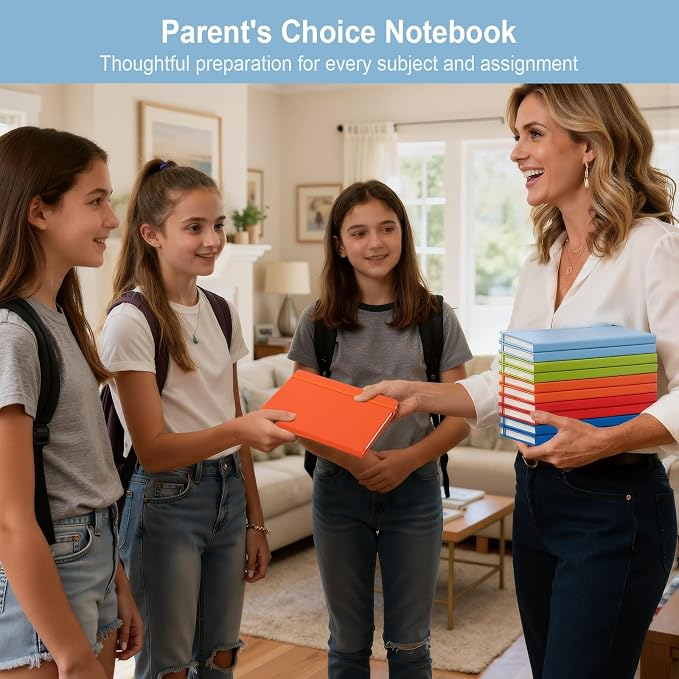ViVin Lined Journal Notebooks for Professional Office Work,192 Pages,Medium 5.5 x 8.3 inch,College Ruled,A5 Hardcover Journaling Notebooks for Writing,24 Pack Bulk