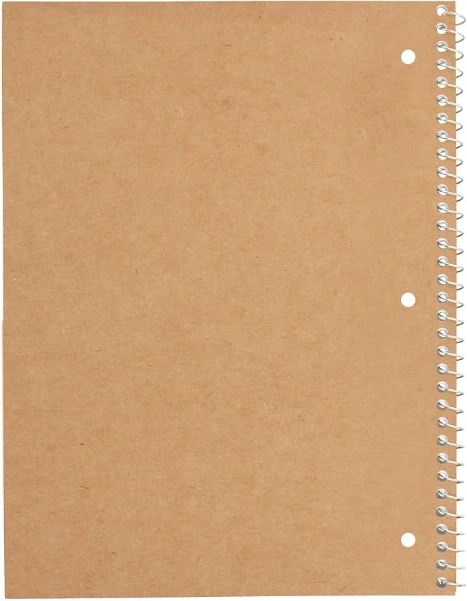Mead Spiral Notebook, 6 Pack, 1 Subject, College Ruled Paper, 7-1/2" x 10-1/2", 70 Sheets per Notebook, Assorted Pastel Colors (830049)