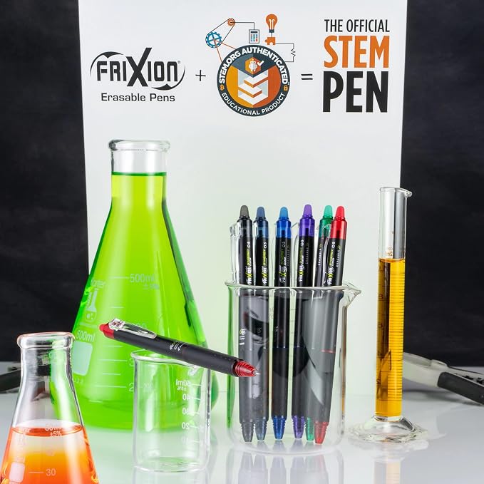 PILOT FriXion Synergy Clicker Erasable,Refillable & Retractable Gel Ink Pens,Extra Fine Point,Assorted Ink Colors,(17481),10 Count (Pack of 2)