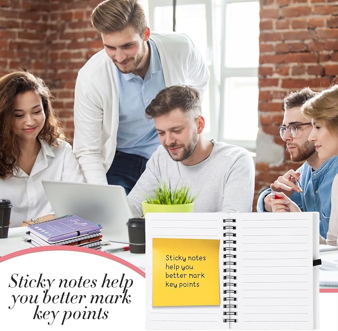 40 Pcs Motivational Inspirational Notebook Bulk with Notes Pen,Morandi | Back to School Spiral Notebooks Inspirational Motivational Appreciation Gift for Students Teacher Employee Team Coworker
