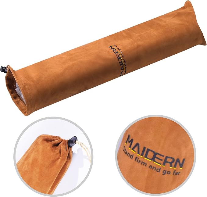MAIDERN 40" x 16" Cork & Leather Desk Pad, Large XXL Mat, Full Mouse Pad, Reversible Protector for Gaming Home Office (Brown)