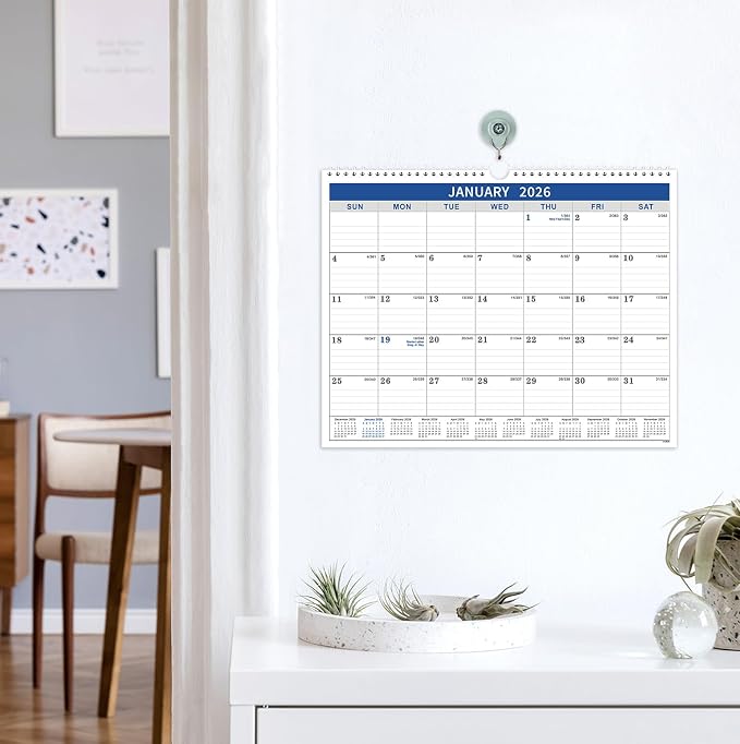 2026-2027 Calendar - 2026-2027 Wall Calendar from Jul. 2026 - Jun. 2027, Wall Calendars 14.8'' x 11.5'', Calendars 2026-27 with Julian Date, Thick Paper
