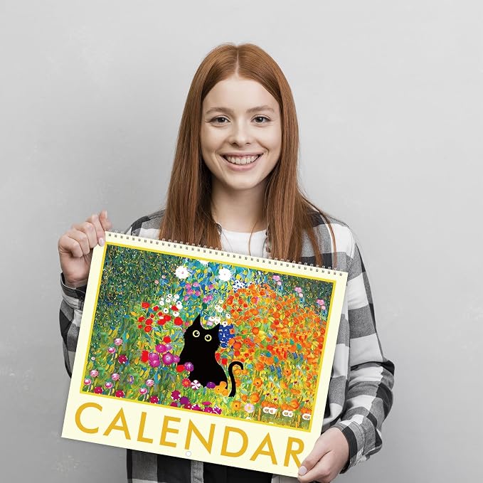 GuassLee Cat Wall Calendar 2026-2027, Vertical Wall Calendar 2026, 19-Months Hanging Art Calendar Jun. 2026 to Dec. 2027, 14" x 23" Monthly Planner Wall with Thick Paper for Office School Home Teacher