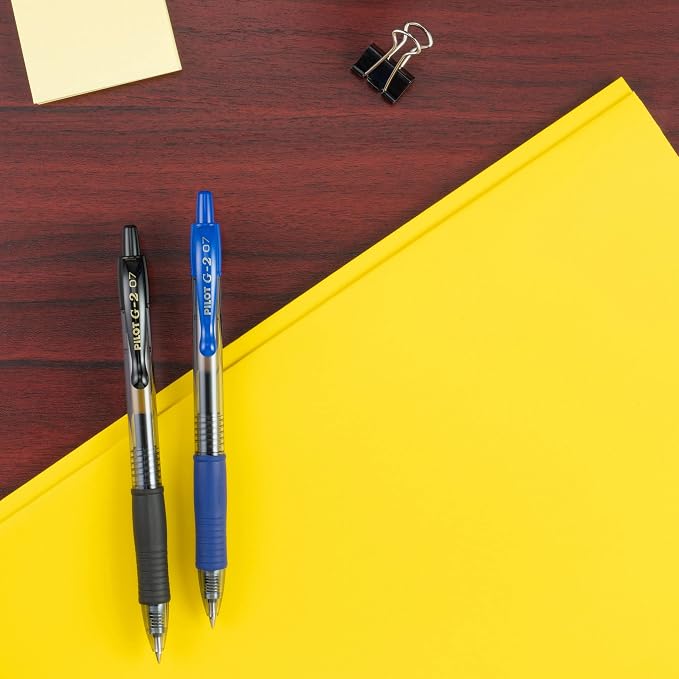 PILOT G2 Premium Gel Roller Pens,Fine Point 0.7 mm,Blue Ink Pens Fine Point,- Ideal for School,Journaling,and Office Writing,4 Count (Pack of 2)