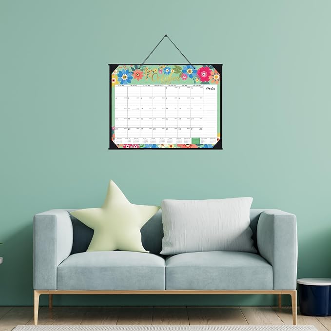 2026-2027 Desk Calendar - Large Desk Calendar 2026-2027, JUL 2026 - DEC 2027, 22" x 17", 18 Months Calendar Large, Desk/Wall Calendar 2-IN-1 with Corner Protectors, Desk Pad, To-Do List & Notes - Blue