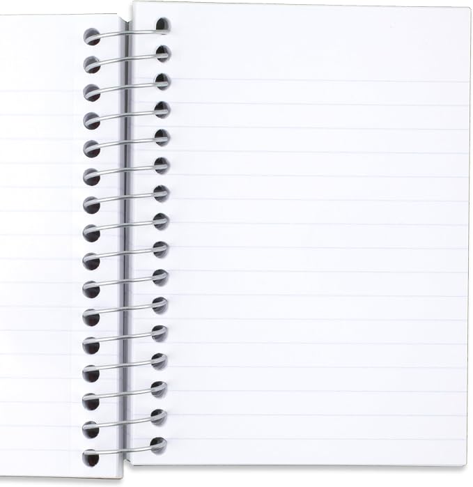 Five Star Spiral Notebook,College Ruled Paper,Fat Lil' Pocket Notebooks,3-1/2" x 5-1/2",200 Sheets,Assorted Colors (38027),6 Count (Pack of 4)