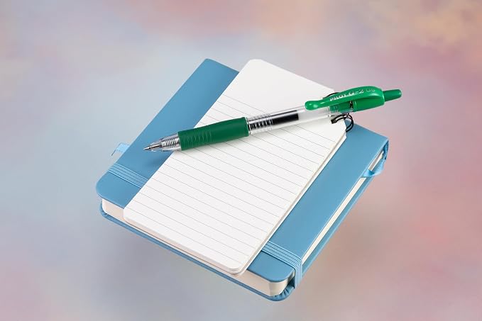 Pilot G2 Premium Refillable and Retractable Rolling Ball Gel Pens, Extra Fine Point, Gel Ink Pens, 0.5mm, Green Ink, 12-Pack