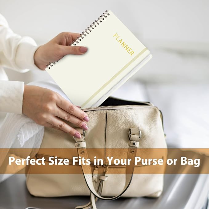 Undated Weekly Planner, Weekly To Do List Notebook, A5 Daily Planner | Office School Supplies, Spiral Binding, Inner Pocket, Goal, Organizer, Habit Tracker