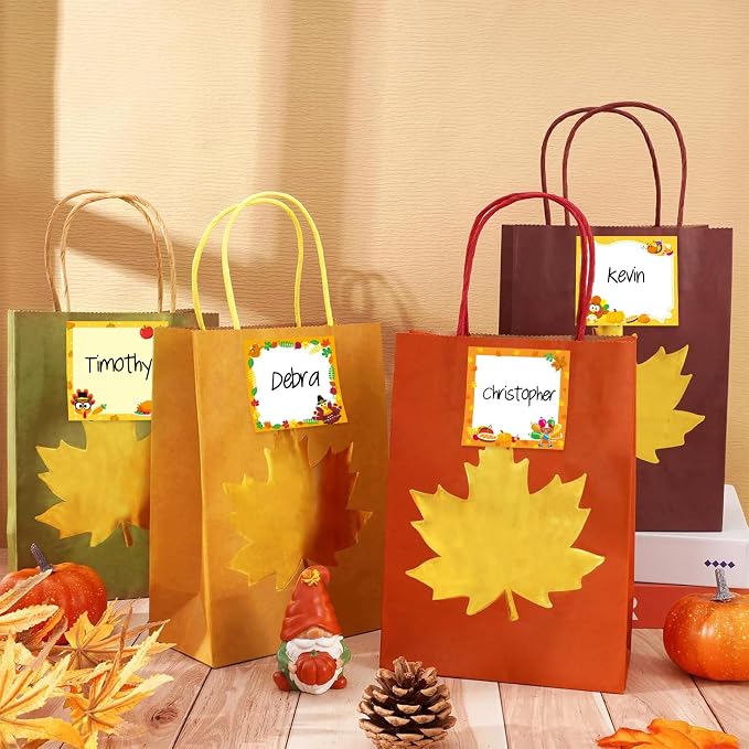 30 Pack Fall Turkey Sticky Notes for Kids - 600 Sheets Thanksgiving Notepads for Thank You Gifts, Party Favor, Notes, Message Reminder, School Supplies