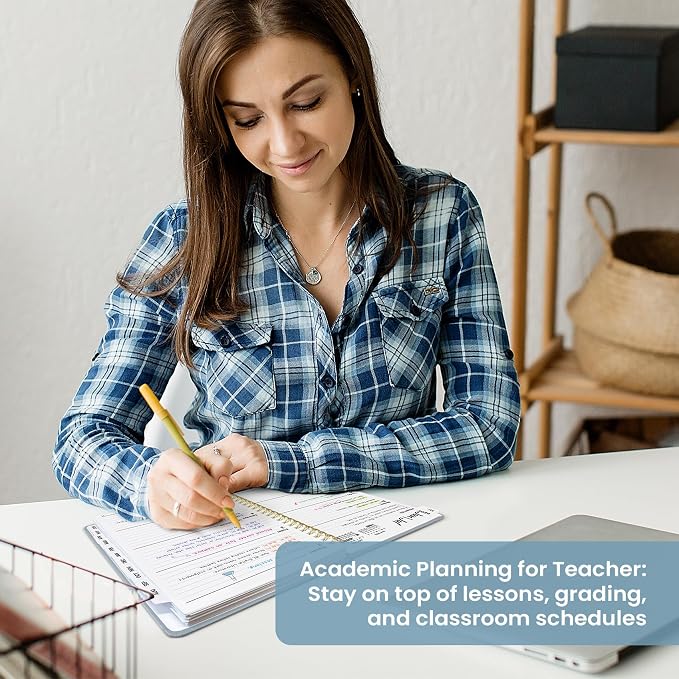 Planner 2026-2027, Academic Year Monthly and Weekly Calendar Planner, Jul 2026 - Jun 2027, Hardcover Teacher Student Planning Agenda book with Tabs, Perfect for School Office Supplies, 6.3" x 8.5" - Parisian Bouquet