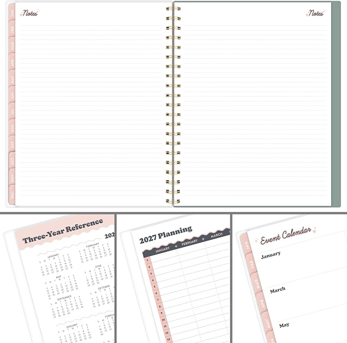 Mead Cambridge 2027 Planner, Weekly & Monthly, 15-Month Oct-Dec, 8.5" x 11", CatCoq, Tiger (CC05-905-27)