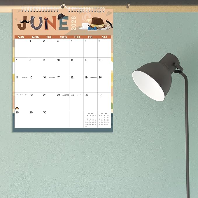 Wall Calendar 2025-2027, Large Calendar 2025-2027 for Wall - Runs From September 2025- June 2027-14" x 11", Perfect for Organizing at Home, Office & School