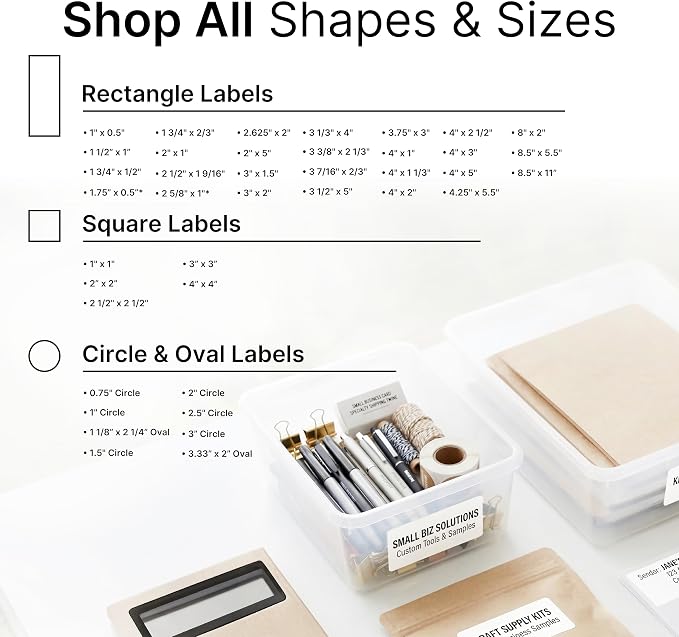 4" X 1.33" Matte White Printable Address Labels (500 Sheets, 7000 Stickers) Mailing Labels for Envelopes, File Folder Stickers for Laser & Inkjet Printers - Spartan Industrial Template R018