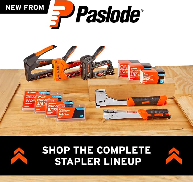 Paslode Pro Heavy-Duty Hammer Tacker, Durable 20-GA Manual Stapler