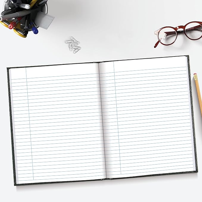 Blueline Executive Journal, Lizard-Like, Hard Cover, Perfect Binding, 150 Pages, 9.25" x 7.25", Black (A7.BLK)