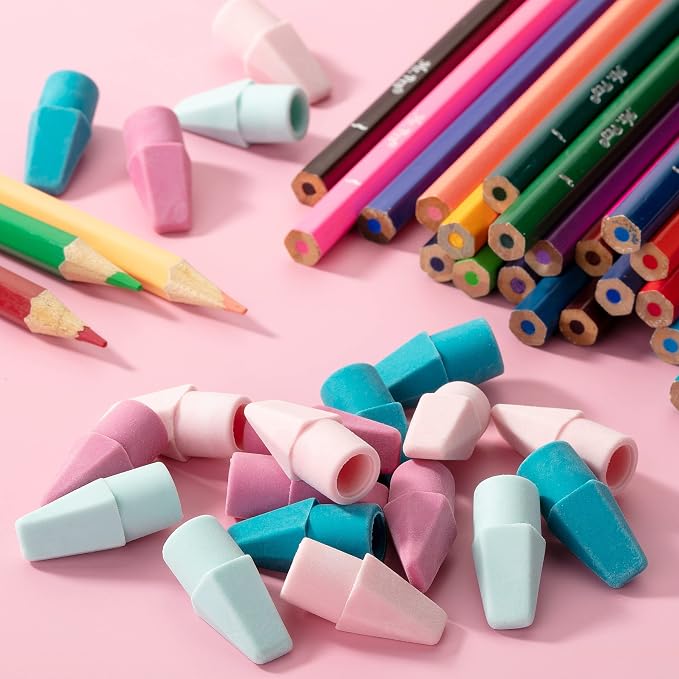 Mr. Pen- Pencil Erasers Toppers, 1000 Pack, Colorful, Latex Free, No Smudge | Mr Pen Erasers for Pencils