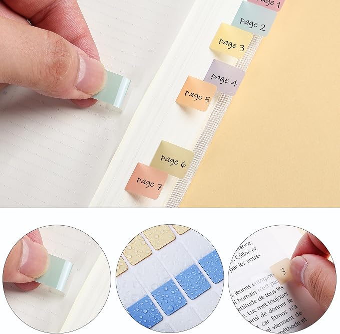 Mr. Pen- Sticky Index Tabs, 480 Pcs, Pastel Sticky Tabs for Notebooks | Page Markers