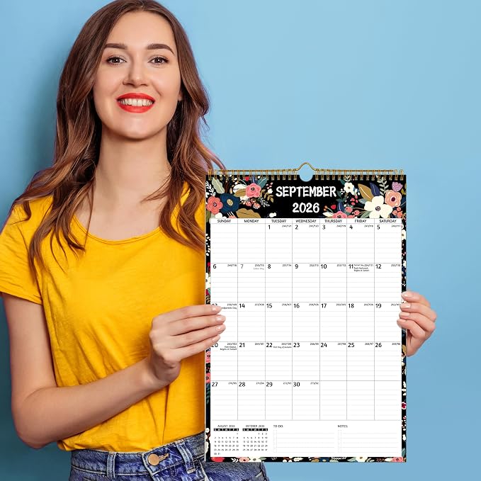 Wall Calendar 2026-2027 ā Jul.2026 - Dec.2027, Calendar 2026-2027 Wall, 18 Monthly Calendar, 12 x 17 In, 2026-26 Calendar with Large Blocks, Thick Paper, Holidays, To-do ļ¼ Notes, Great for Organizing