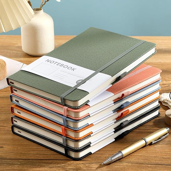 Custom Notebook and Personalized Ballpoint Pen Set, Customizable A5 Journal with Personalized Engraved Logo/Text/Image, 192 Pages, 8.3 x 5.8 Inches, Black