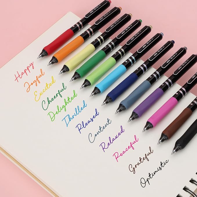 Mr. Pen- Retractable Gel Pens, 12 Pack, 0.7mm Fine Point, Colorful Ink | Fast-Dry & Smooth Writing Pens for Note-Taking, Journaling, Office, School & Everyday Use
