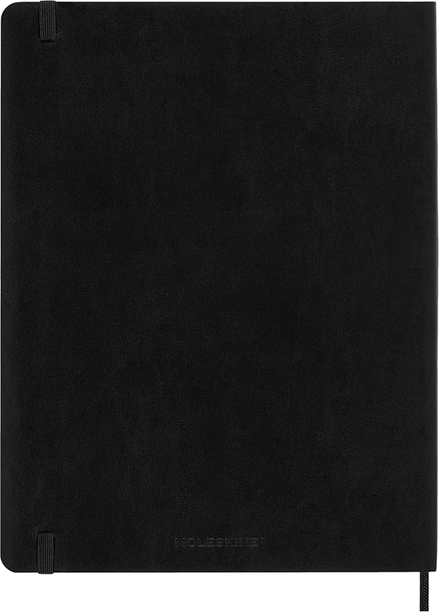 Moleskine 2026-27 18-Month Weekly Planner, XL, Black, Softcover | July 2026-December 2027 XL (7.5" x 9.75") 208-page weekly planner with weekly spreads, ruled notes pages, and stickers.