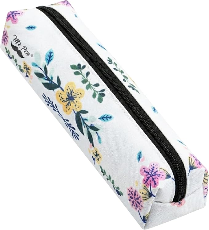 Mr. Pen- Cute Pencil Case Pouch, 2 Pack | Multipurpose Canvas Bible Pencil Pouch, Smooth Zipper, Premium Material, Neat Stitches, Ideal for Stationery, Cosmetics