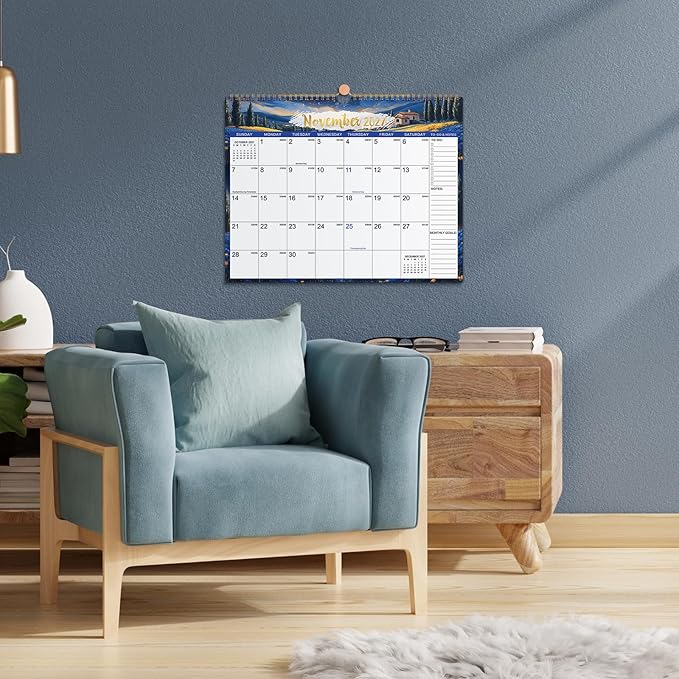 2027 Calendar - 2027 Wall Calendar, January 2027 - December 2027, 2027 Monthly Wall Calendar, 15" x 11.5", 12 Months Calendar, Large with Hook, Perfect for Organizing, For Home, Office And Classroom