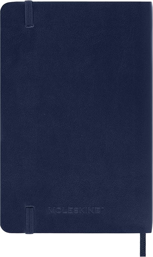 Moleskine 2026-27 18-Month Weekly Planner, Pocket, Sapphire Blue, Softcover | July 2026-December 2027 Pocket (3.5" x 5.5") 208-page weekly planner with weekly spreads, ruled notes pages, and stickers.