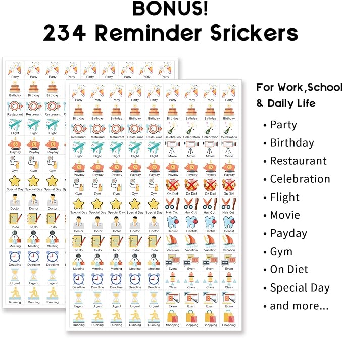 Small Desk Calendar 2026-2027, Mokani Standing Desktop Calendar (Jul.2026-Dec.2027), 18 Months Academic Flip Calender with Stickers & US Holidays Marked (8"x6")