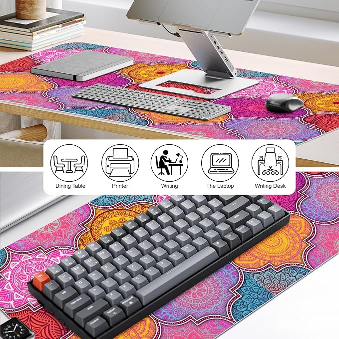 Desk Pad, Desk Matt for Desktop, Keyboard Mats for Desk, Large Desk Mat | Cork Desk Mat, Mouse Pads for Desk, Desk Pad Mat, Large Mouse Pad for Desk, Keyboard Mat, Computer Mats for Desktop