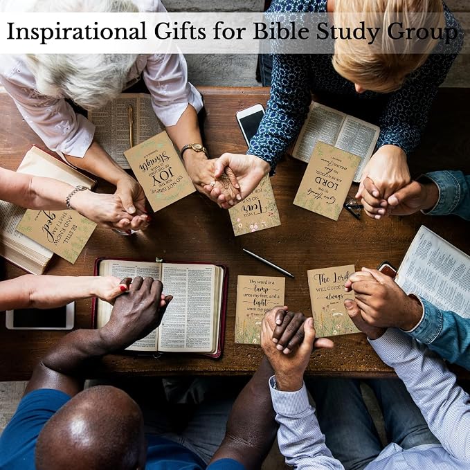 Ctosree 50 Pcs Bible Verse Prayer Journal Notebook for Women Christian Notepads Gifts Mini Inspirational Religious Note Pads for Sunday School Back to School Church Pastors Wife Teacher (Brown)