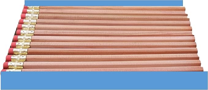 beacon-ridge Bare Wood Natural Pencils, 12 Pencils | Unfinished cedar wood