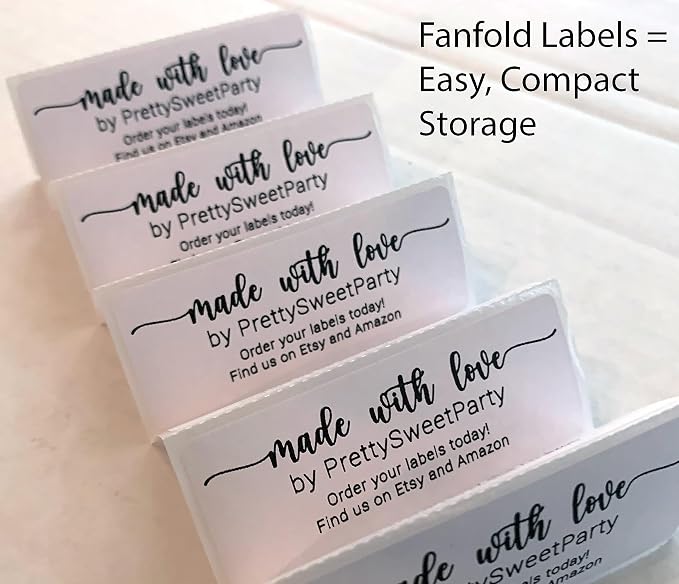 Personalized White Address Labels for Business – Custom Return Address Stickers for Envelopes, Mailing & Shipping Packages – Bulk Business Mailing Labels by PrettySweetParty (Sans Serif Font)