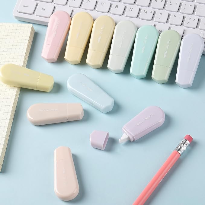 Mr. Pen- Aesthetic Correction Tape Bulk, 0.2" x 197", 12 pcs, Pastel Colors | Cute Correction Tapes for Quick Corrections, Office and School Supplies