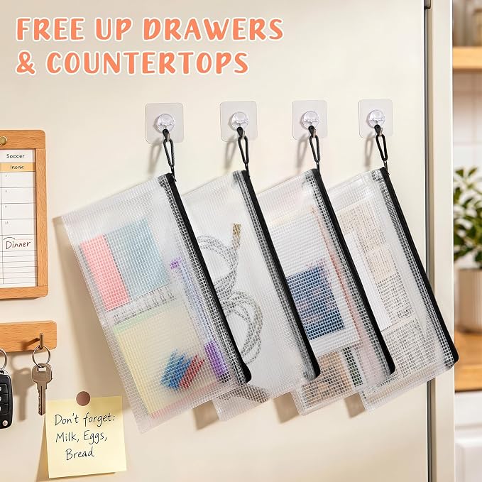 Smarpau 60pcs Pencil Pouch, Small Pencil Case Bulks | 9.3" x 4.7" Waterproof Mesh Zipper Pouch Bags for Organizing Travel, Home, Office