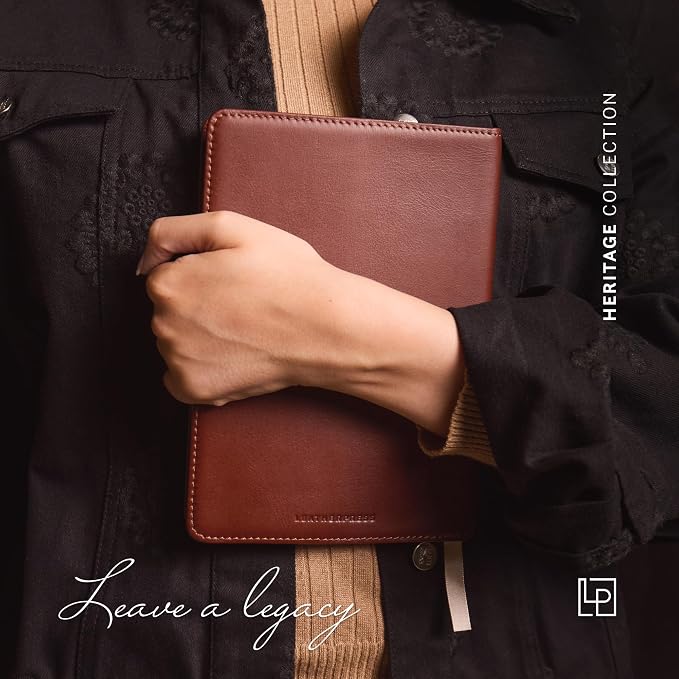 Refillable Journal, Fedora Black Full-Grain Leather Notebook Cover with Insert, 160 Lined Pages, 120 gsm Acid-free Paper, Blank, Lined, Dotted Refills Available, 8” x 5.75” Insert Size
