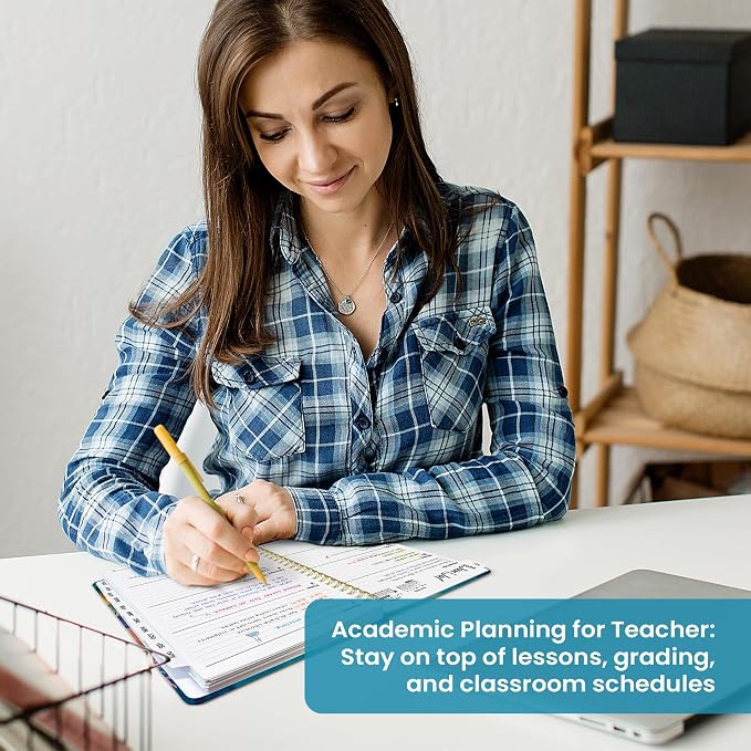 Planner 2026–2027, Weekly & Monthly Academic Organizer for School Year, Jul 2026–Jun 2027, Hardcover Planner with Tabs, Back to School Essential, 6.3" x 8.5", Coral Garden