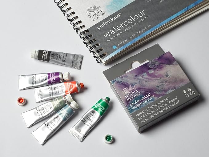 Winsor & Newton Professional Watercolour, Revival Collection, 6x5ml Tubes Set
